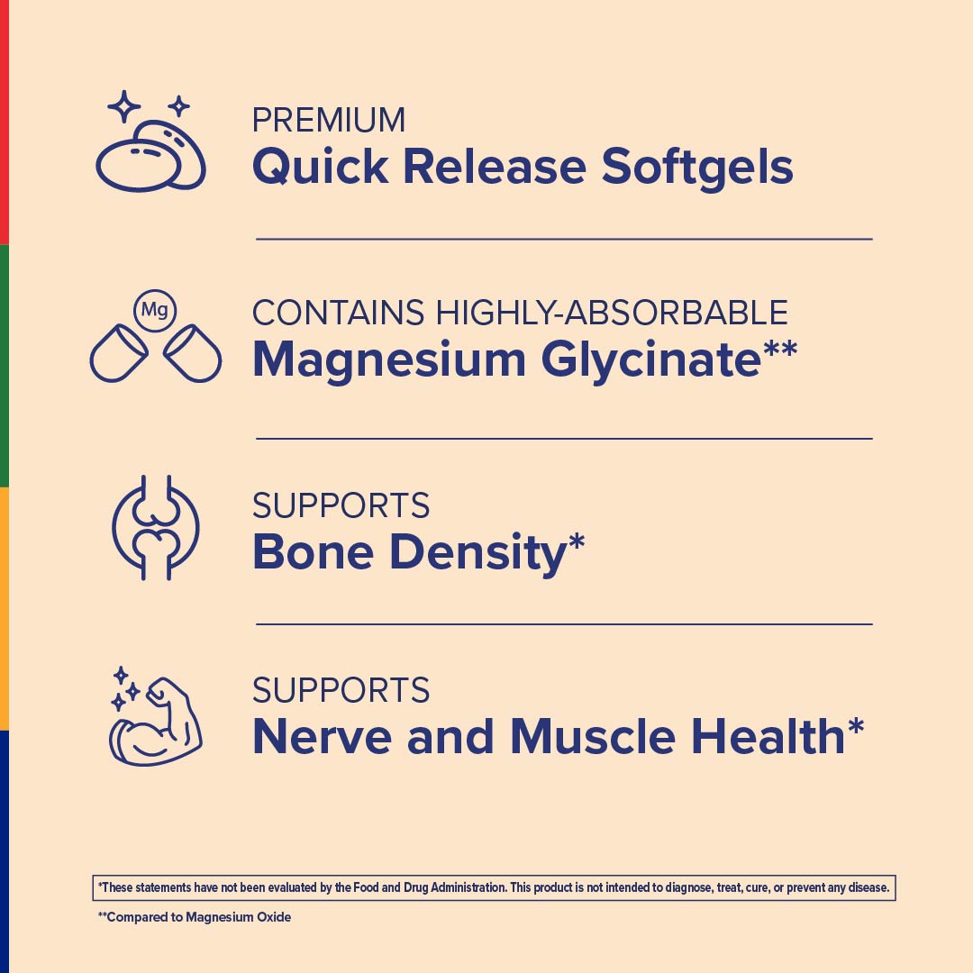 Magnesium360™ Formel, 90 Weichkapseln zur schnellen Freisetzung