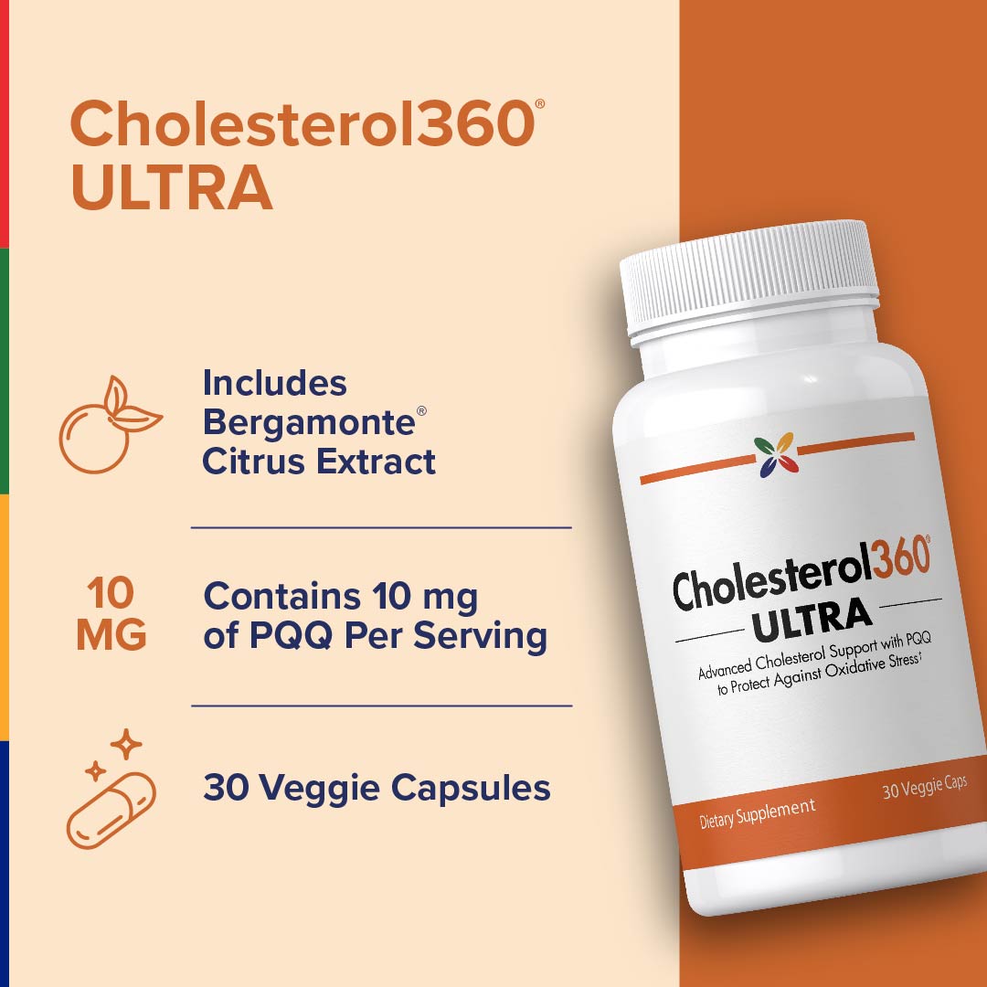 Cholesterin360® ULTRA mit PQQ, 30 Vegetarische Kapseln