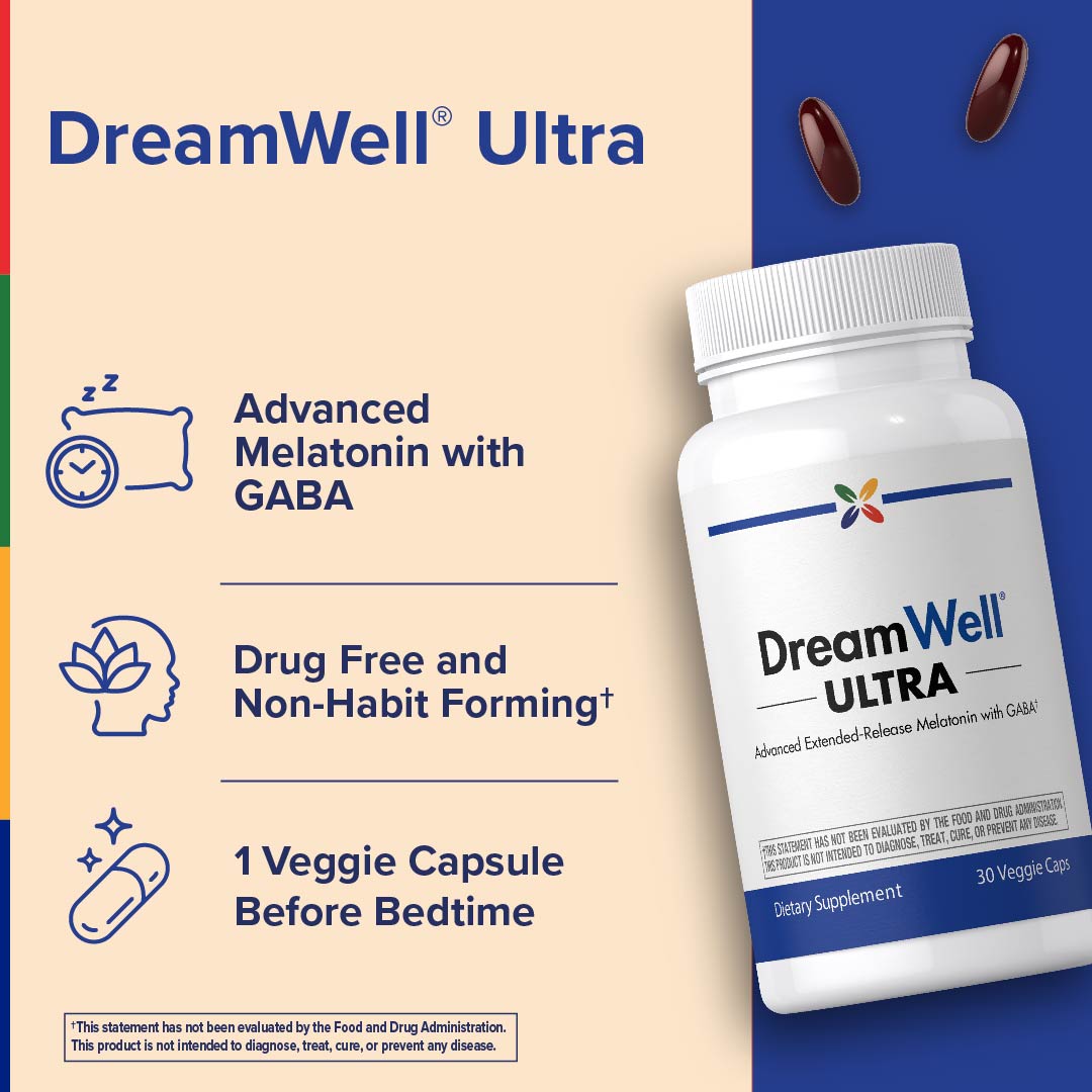 DreamWell® ULTRA con GABA, 30 Capsule Vegetali