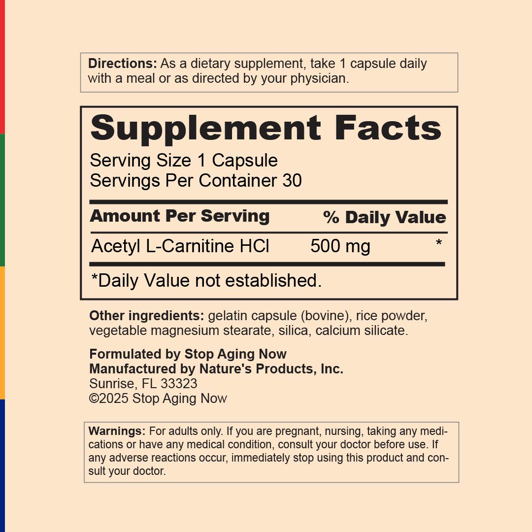PurALC® Acetil-L-Carnitina, 30 Cápsulas