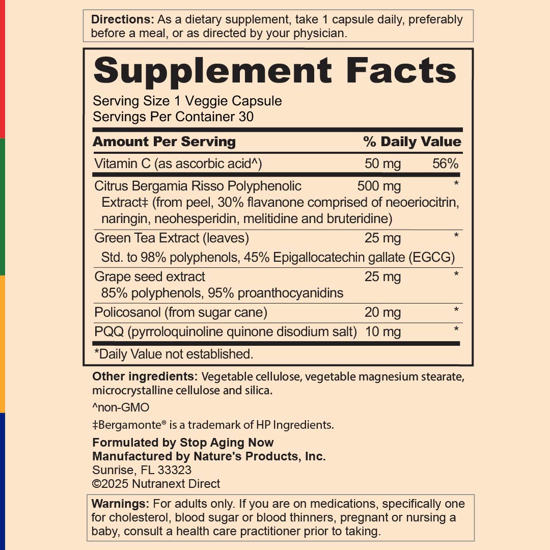 Cholesterol360® ULTRA with PQQ, 30 Vegetarian Capsules