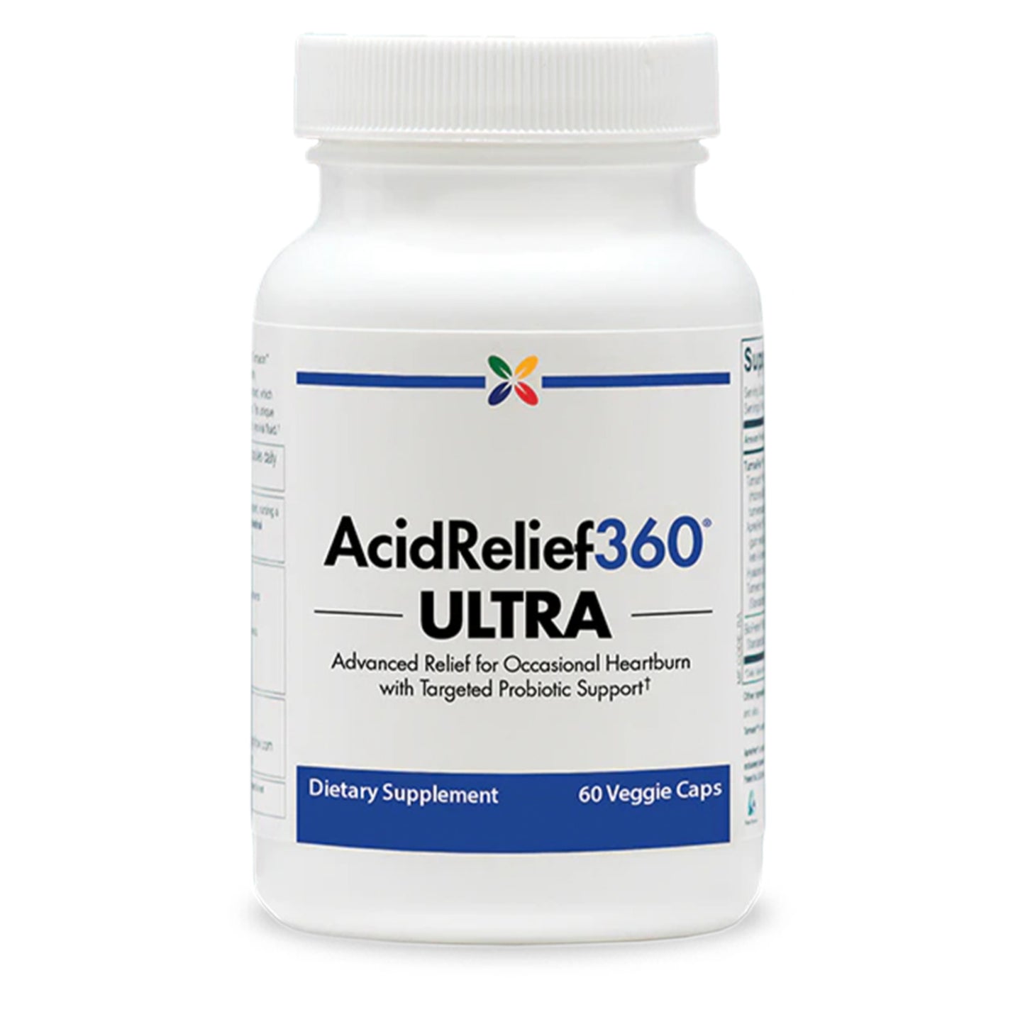AcidRelief360® ULTRA + Probiotika, 60 vegetarische Kapseln