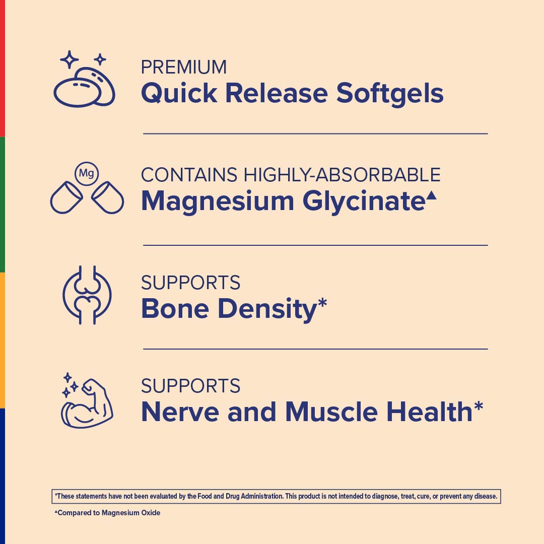 Fórmula Magnesium360™, 90 cápsulas blandas de liberación rápida