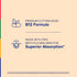 Graphic showing PREMIUM CUTTING-EDGE B12 formula, made with 100% methylcobalamin for superior absorption.