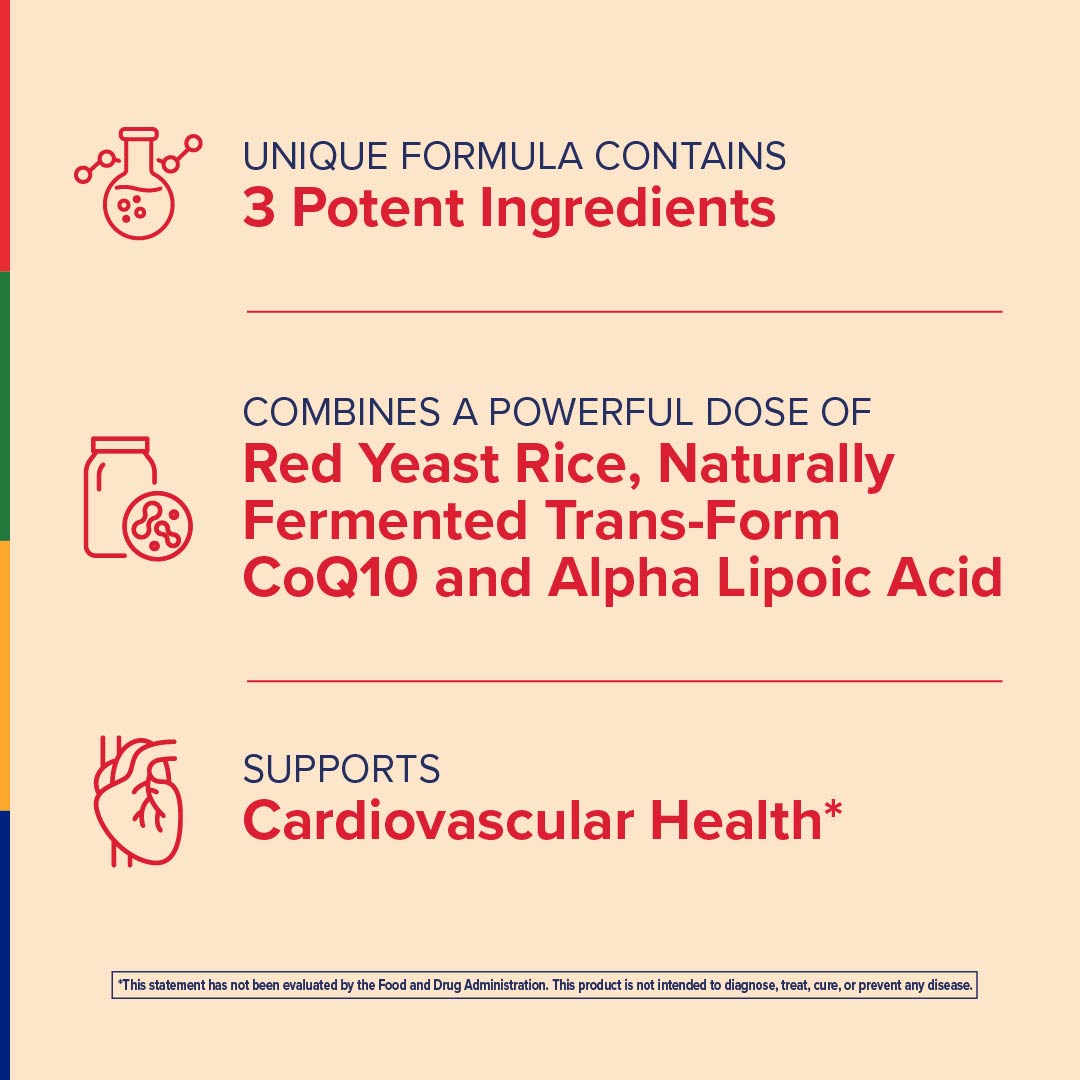 RED-Q10® Organic Red Yeast Rice, 60 Vegetarian Capsules