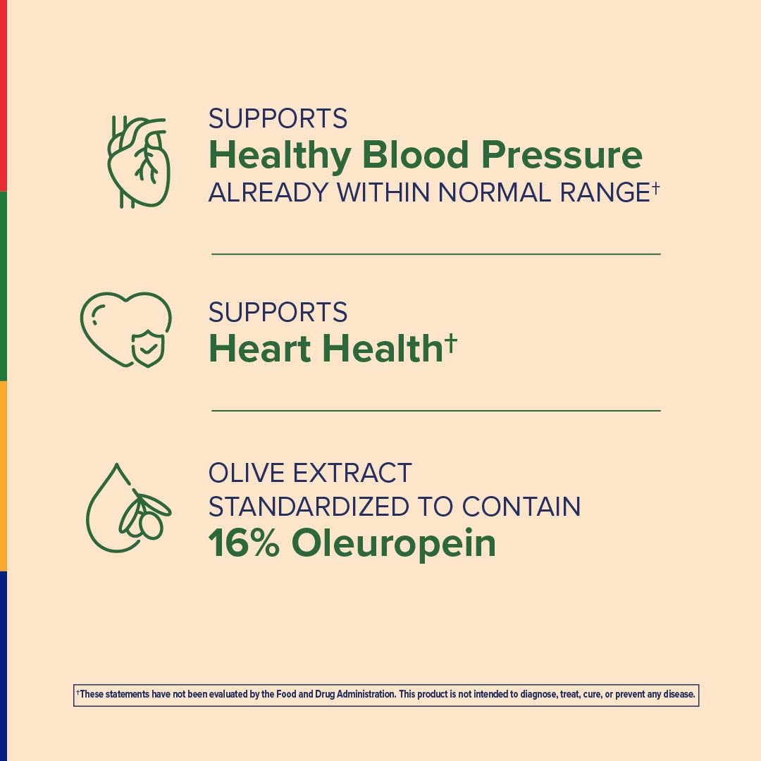 OliPure BP™ Blood Pressure Support, 60 Vegetarian Capsules