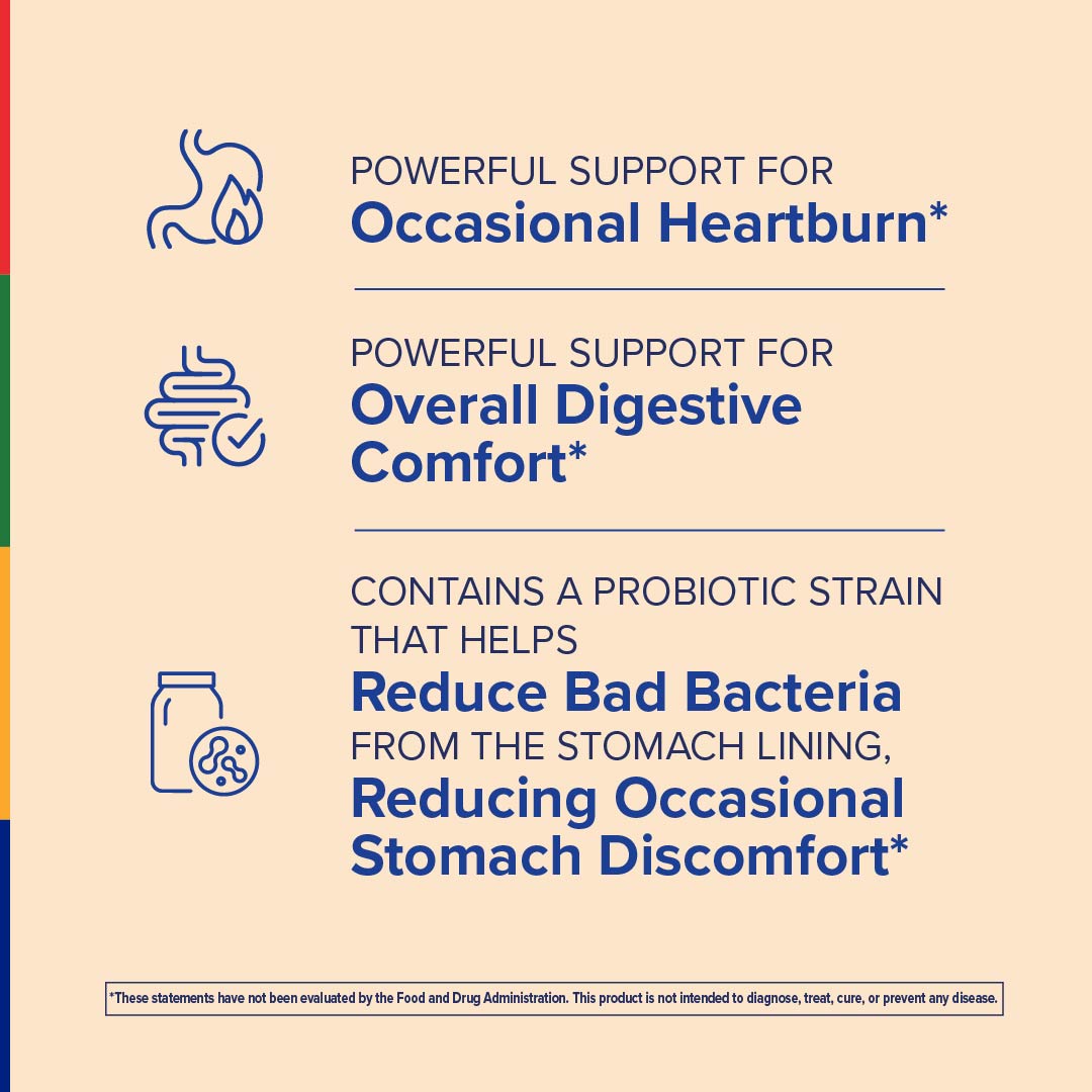 AcidRelief360® ULTRA + Probiotici, 60 Capsule Vegetali