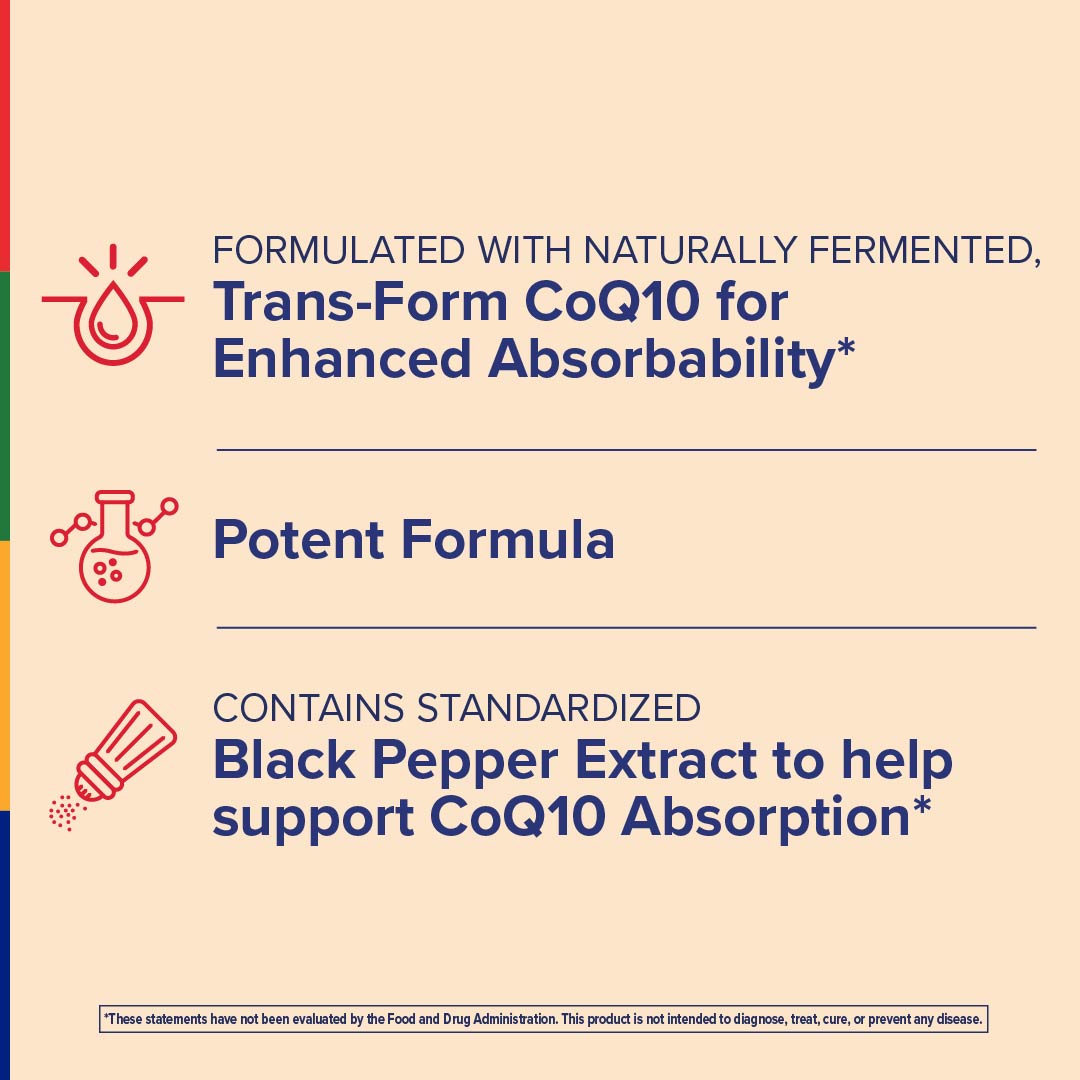 Fórmula MAX-Q10™ CoQ10, 30 Cápsulas Gelatinosas
