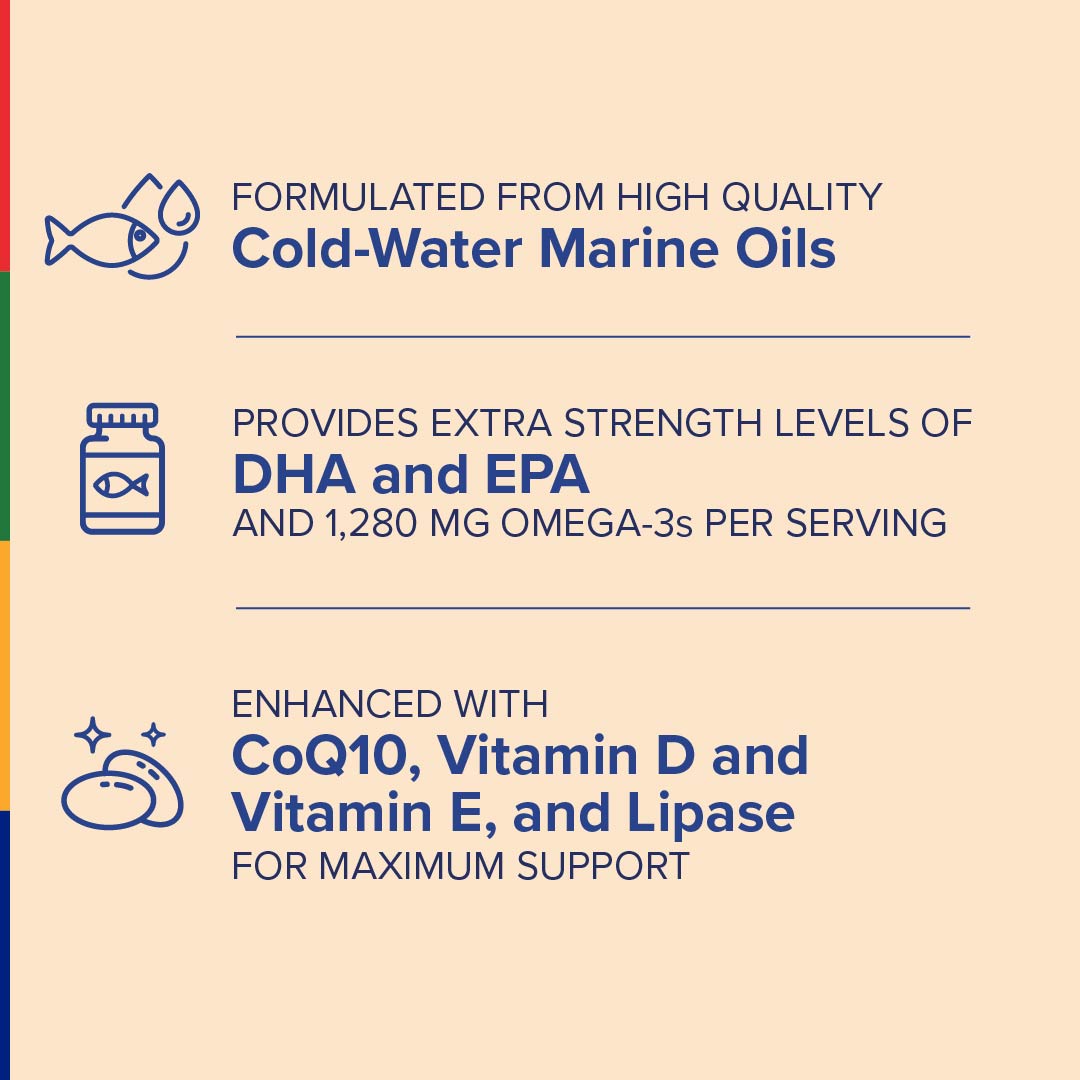 Omega XTS® Super Pure Fish Oil, 60 Softgels