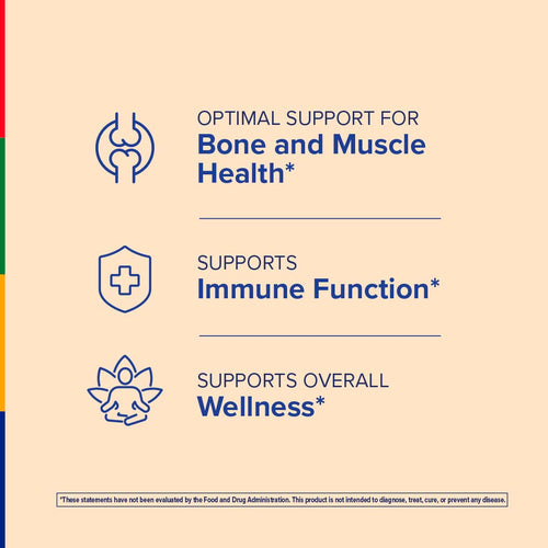 View 4 Product label for health benefits on a beige background