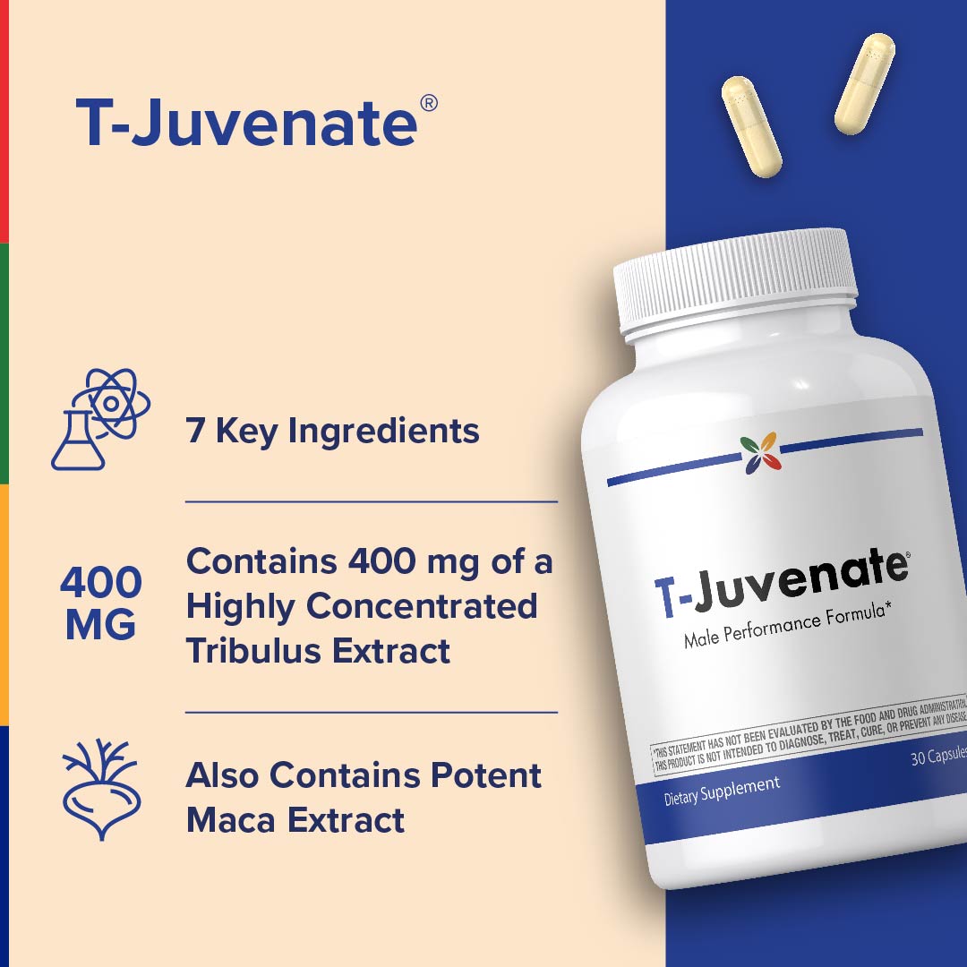 T-Juvenate® Sostegno del Testosterone, 30 Capsule Vegetali
