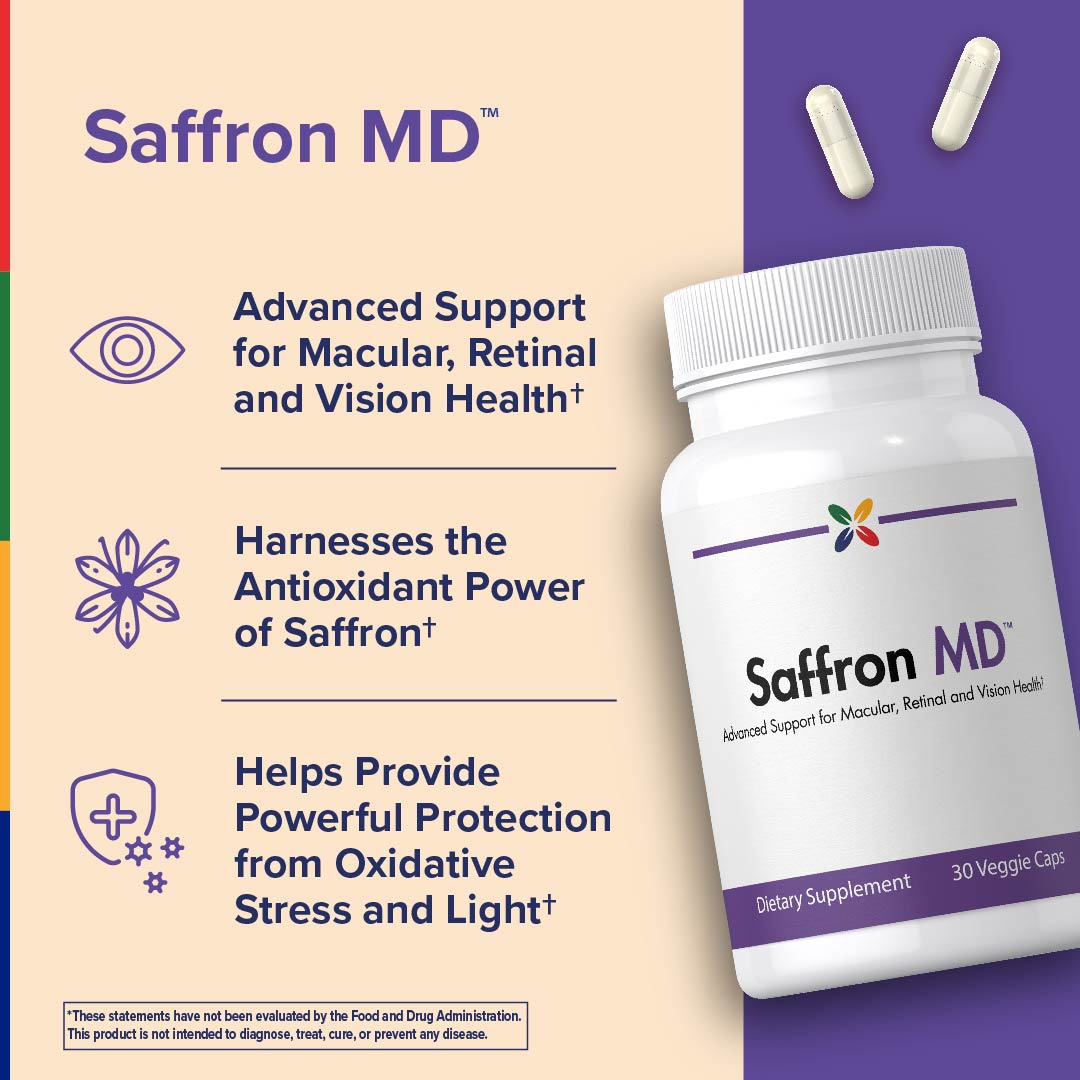 Saffron MD™ Supporto per la Salute degli Occhi, 30 Capsule Vegetali
