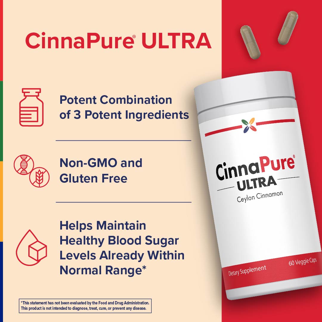 CinnaPure® ULTRA avec Portusana®, 60 Capsules Végétariennes