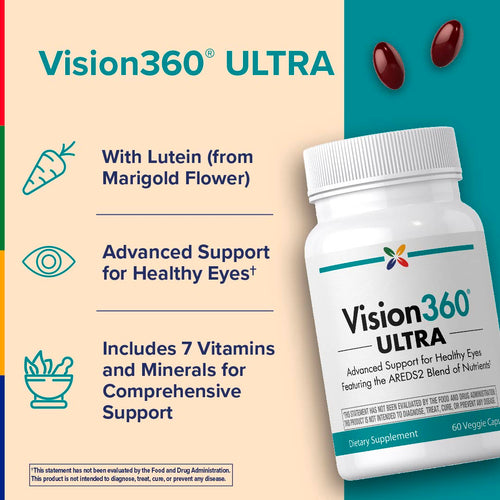 View 3 Vision360® ULTRA AREDS2 Formule, 60 Capsules Végétariennes