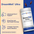 Product highlights graphic stating Advanced 5-in-1 Support, Drug Free and Non-Habit Forming†, 2 Veggie Capsules Before Bedtime