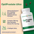 OptiProstate ULTRA Complex Dietary Supplement 60 Softgels bottle with two reddish-brown softgels next to it.