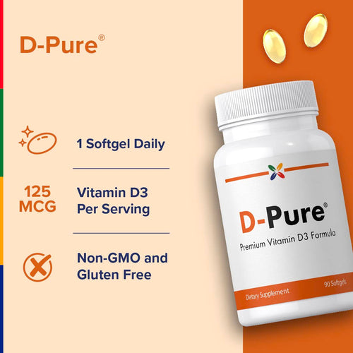 View 4 Formule D-Pure® 125 MCG, 90 Gélules