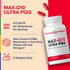 MAX-Q10 ULTRA PQQ Advanced CoQ10 Complex with 200mg CoQ-10 as Ubiquinone, contains 60 softgels.