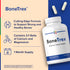 BoneTrex Advanced Calcium Complex bottle with 120 capsules and two capsules displayed.