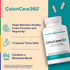ColonCare360 Dietary Supplement bottle, helps maintain healthy colon function and regularity, 60 capsules, with three loose capsules.