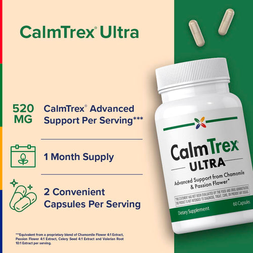 View 3 CalmTrex® ULTRA Supporto per lo Stress, 60 Capsule Vegetali