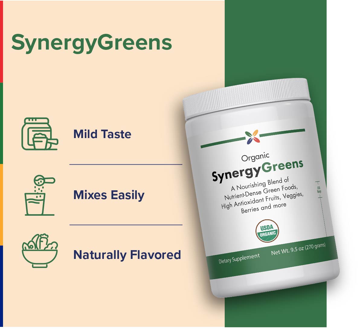 SYNERGY GREENS, 270 grams
