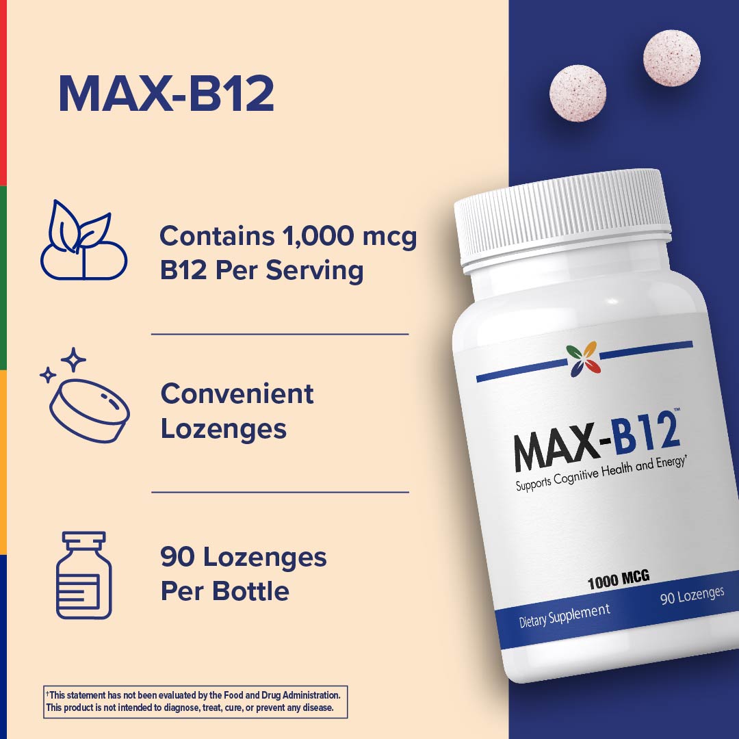 MAX-B12™ 1000 MCG, 90 Lutschtabletten