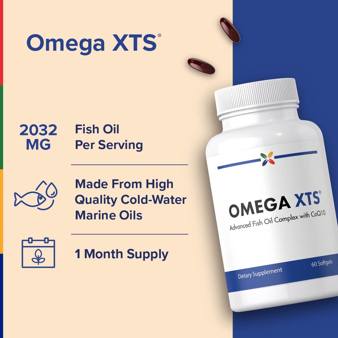 Omega XTS® Super Pure Fish Oil, 60 Softgels