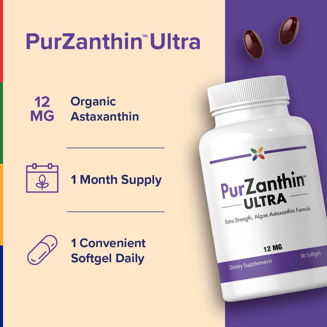 PurZanthin™ ULTRA Astaxantina 12 MG, 30 Softgel