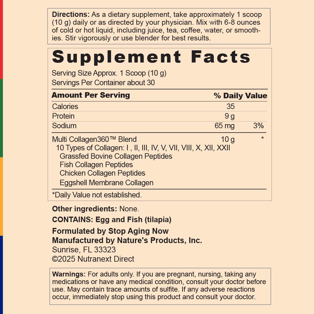 Multi Collagen360™, 300 g Pulver (10,58 oz)