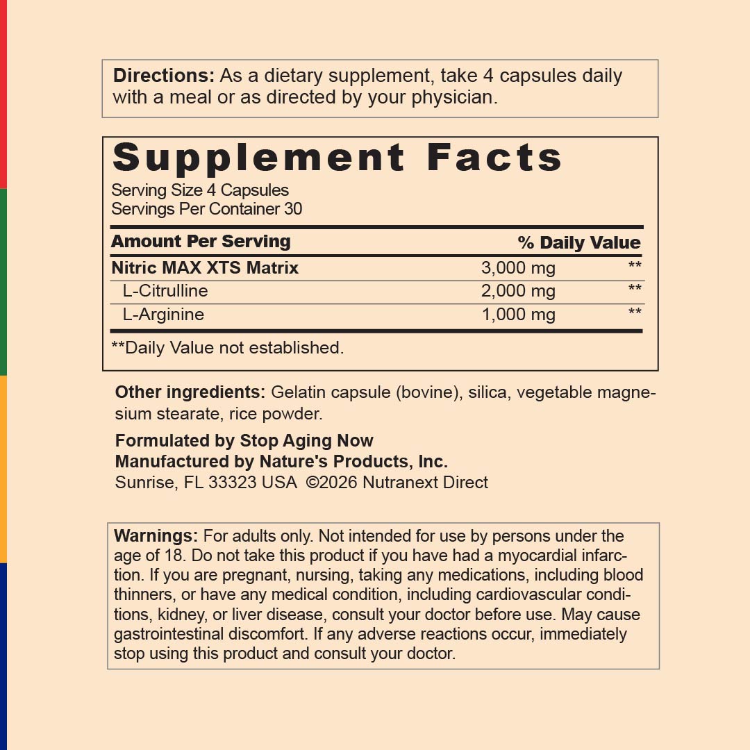 Nitric MAX XTS, 120 Capsule
