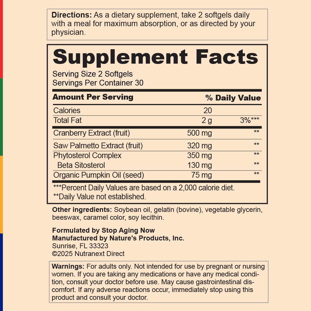 Complexo OptiProstate® ULTRA, 60 Cápsulas Gelatinosas