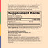 Supplement Facts panel for Berberine XTS Blood Sugar Support with 60 vegetable capsules.