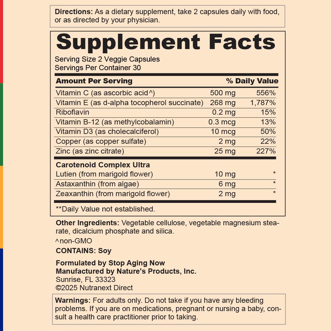 Vision360® ULTRA AREDS2 Formula, 60 Vegetarian Capsules