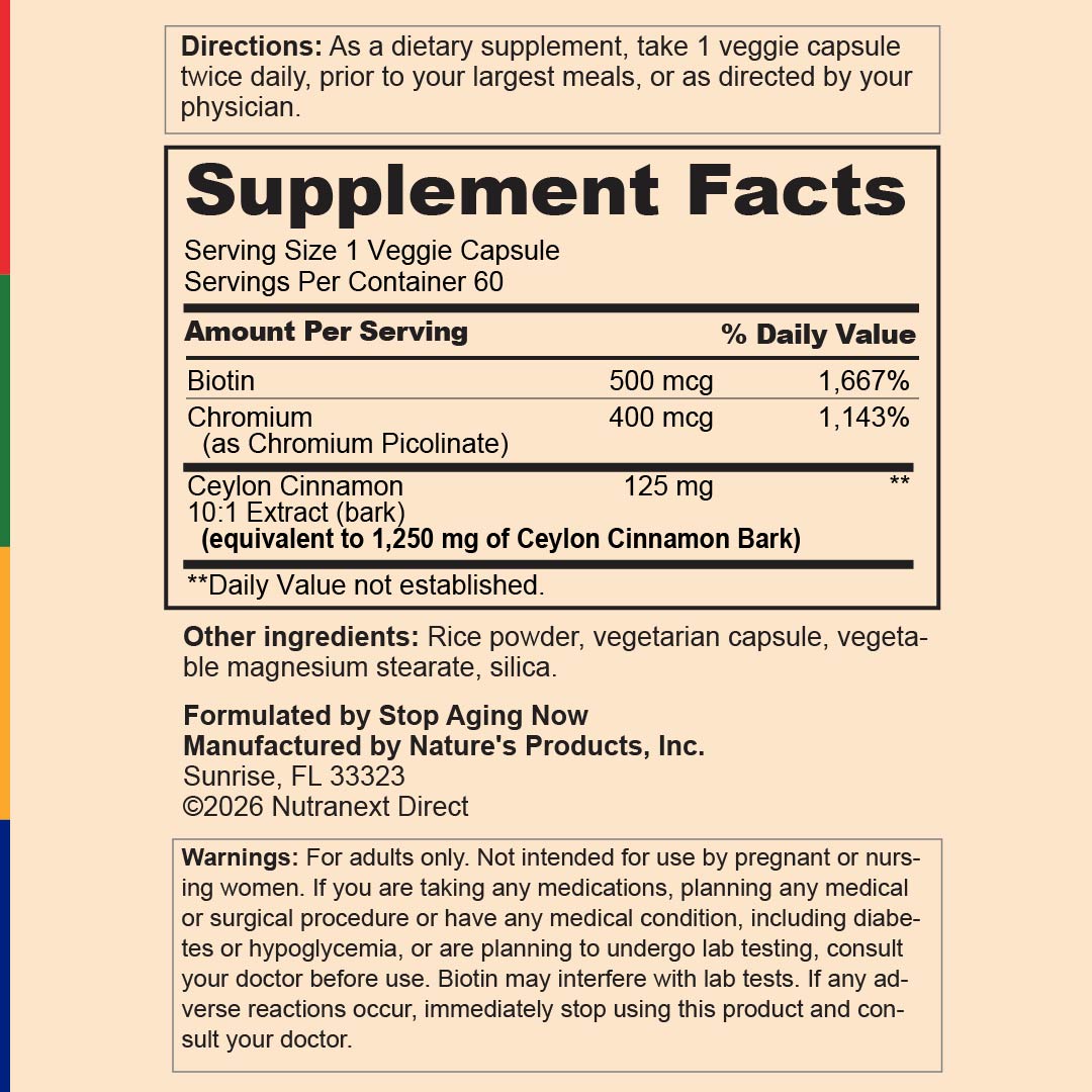 CinnaPure® ULTRA avec Portusana®, 60 Capsules Végétariennes