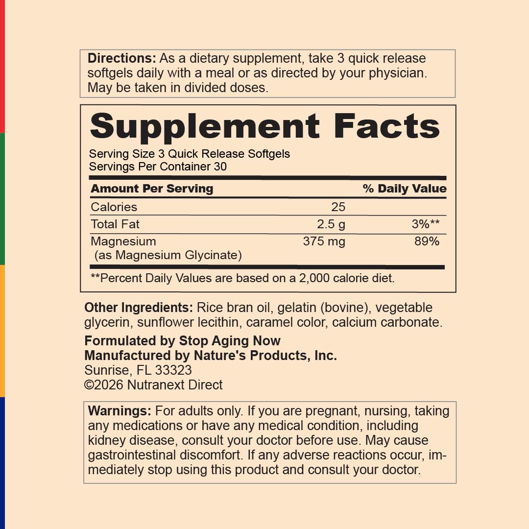 Fórmula Magnesium360™, 90 cápsulas blandas de liberación rápida