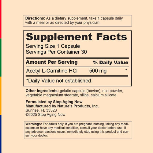 View 3 PurALC® Acetyl-L-Carnitine, 30 Capsules