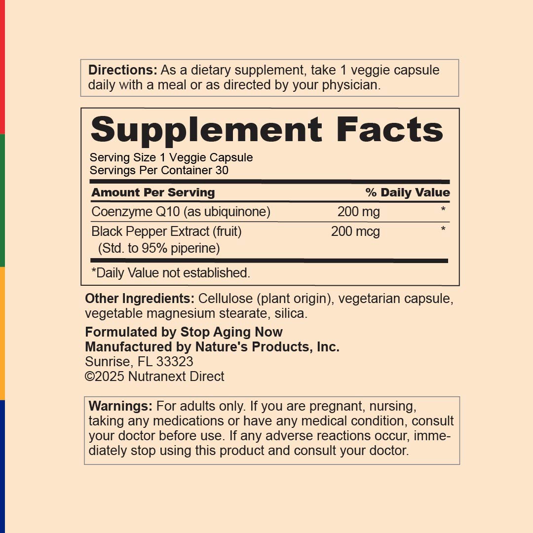 Formula MAX-Q10™ CoQ10, 30 Capsule Vegetali