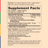 Supplement Facts panel for Super Lion's Mane Mushroom 2100 mg 30 Capsules.