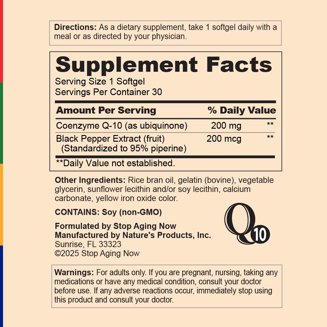 Fórmula MAX-Q10™ CoQ10, 30 Cápsulas Gelatinosas