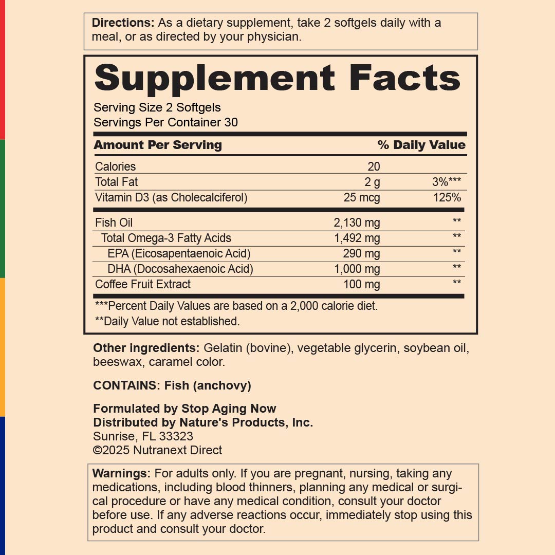 OmegaIQ ULTRA Fish Oil with DHA, 60 Softgels
