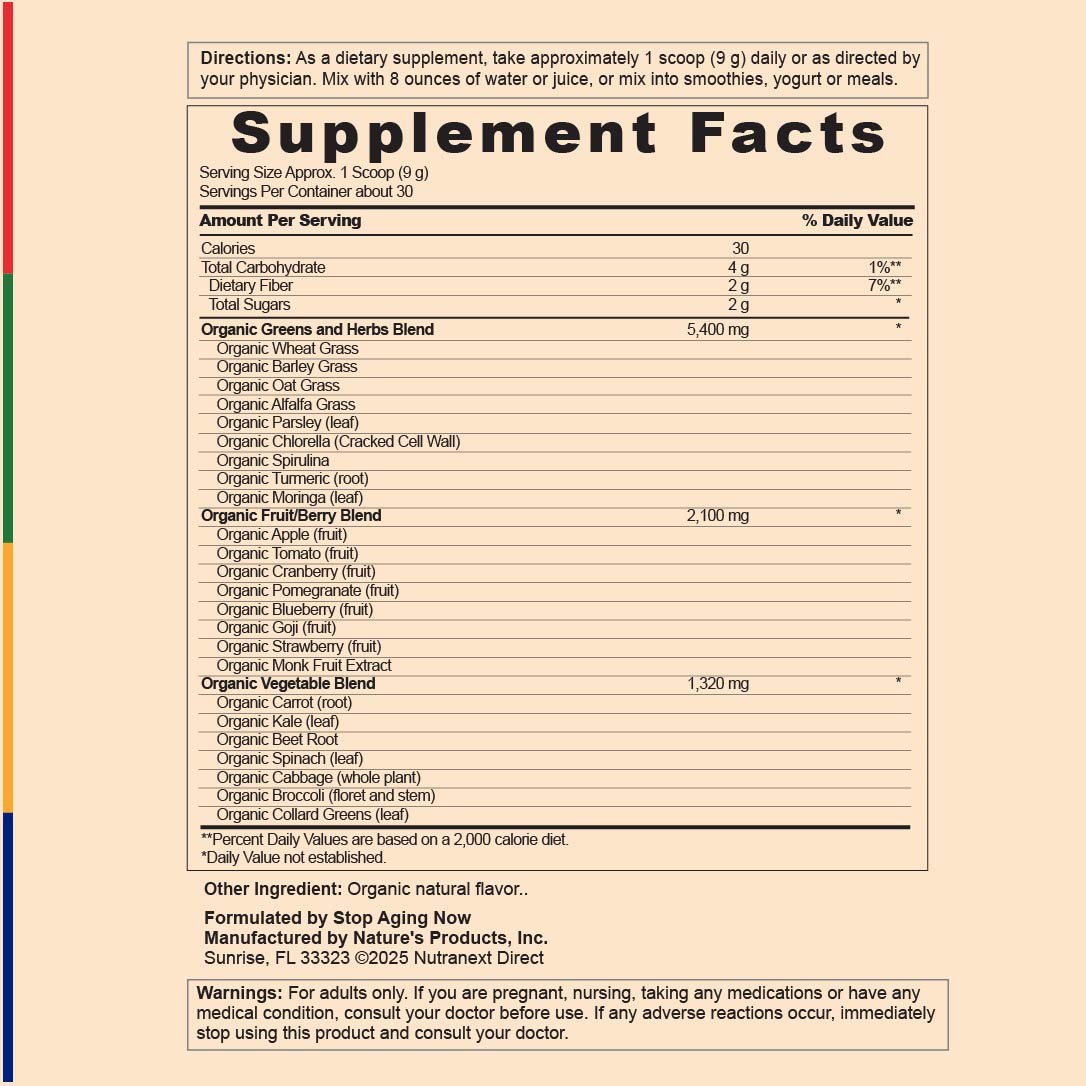 SYNERGY GREENS, 270 grams