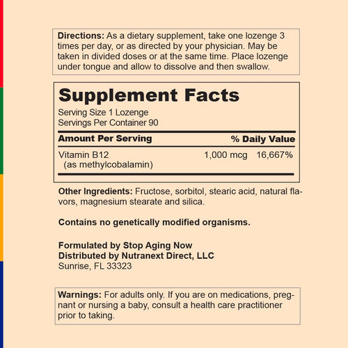 View 2 MAX-B12™ 1000 MCG, 90 Lozenges