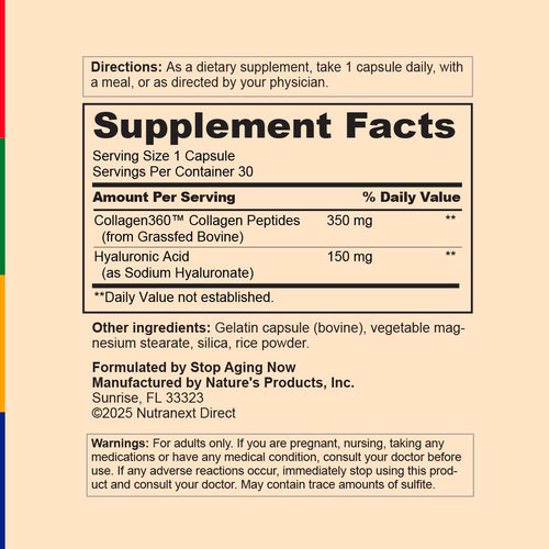 View 3 Collagen360™ Joint  + Hyaluronic Acid, 30 Capsules