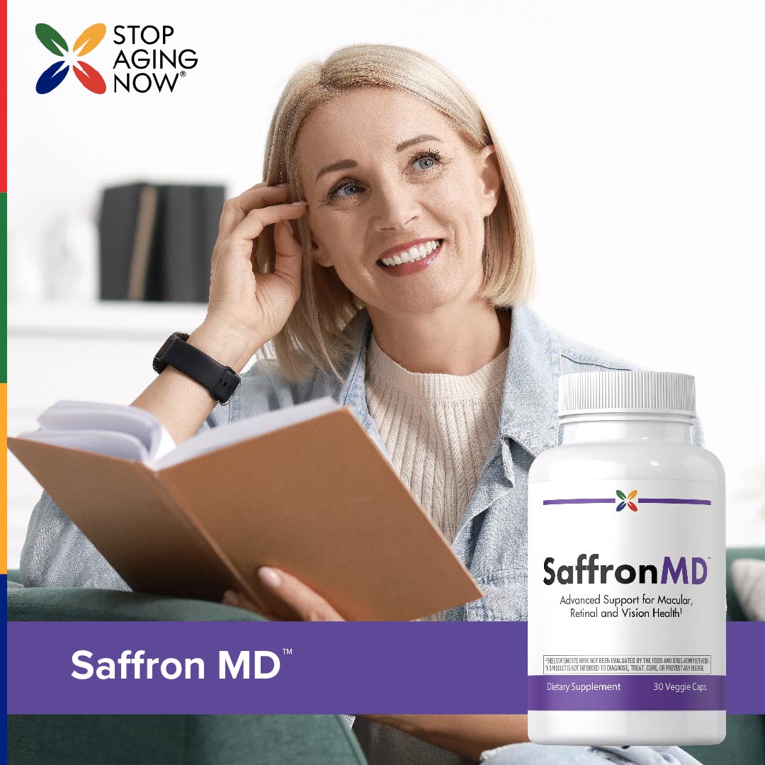 Saffron MD™ Soutien Pour la Santé des Yeux, 30 Capsules Végétariennes