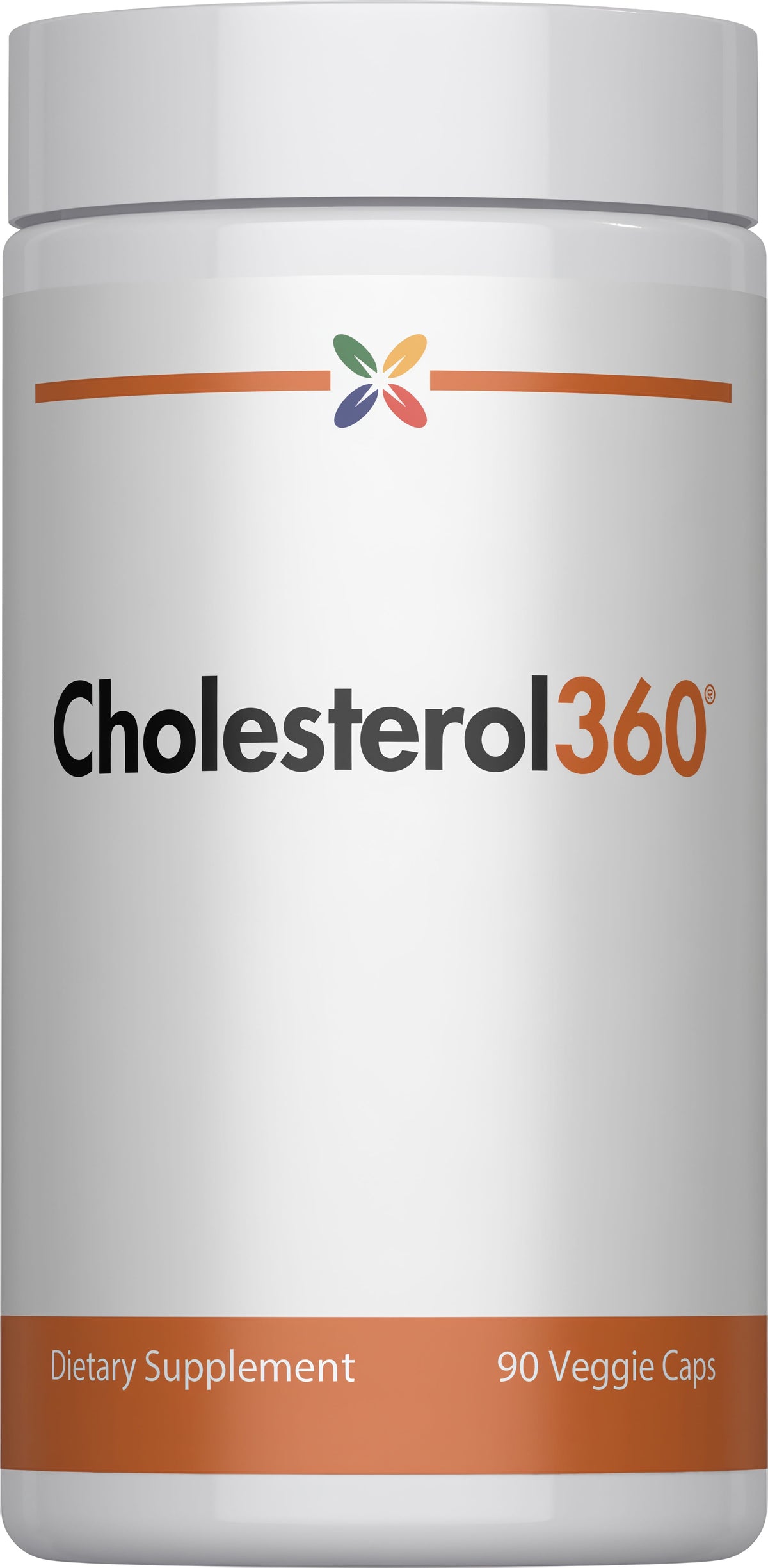 Cholesterol360, 90 veggie capsules, dietary supplement for cholesterol management.