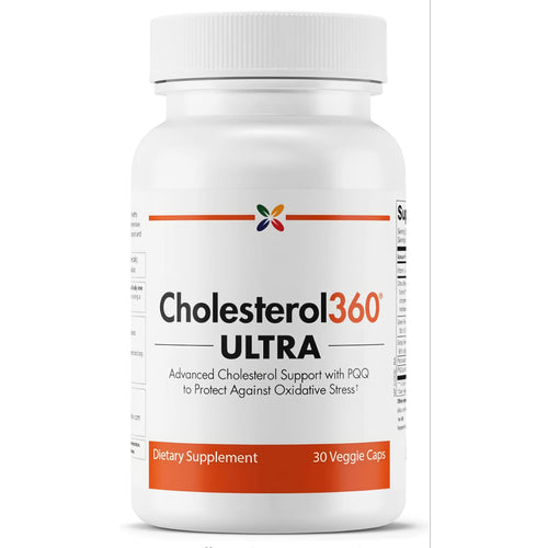 View 1 Cholesterol360 ULTRA Advanced Cholesterol Support with PQQ, Dietary Supplement, 30 Veggie Caps.