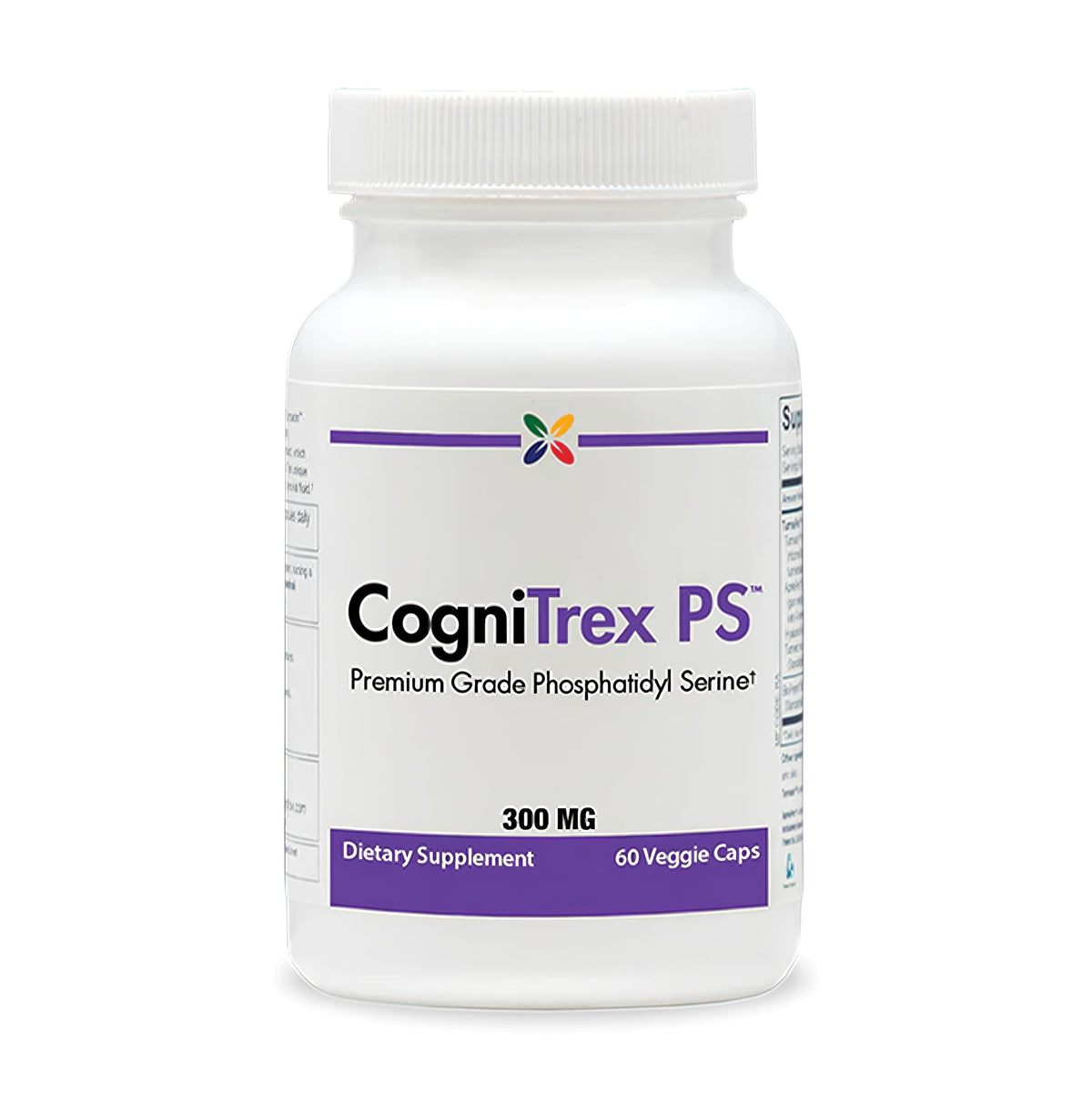 CogniTrex PS Premium Grade Phosphatidyl Serine Dietary Supplement, 300 MG, 60 Veggie Caps.