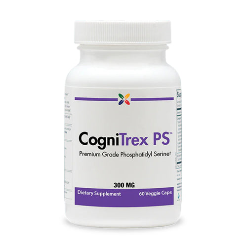 View 1 Supplement bottle labeled 'CogniTrex PS' on a white background