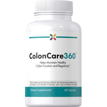 ColonCare360 dietary supplement with 60 capsules.